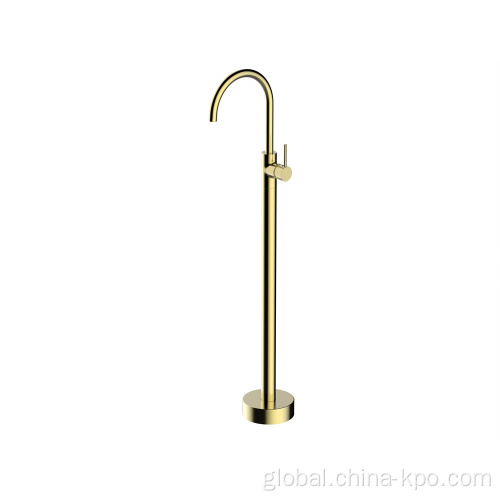 China Floor Mounted Chrome Brass Bath Shower Mixer Supplier